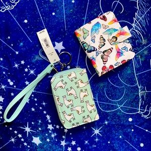 Two cute wallets! Llama and butterflies 🦙🦋